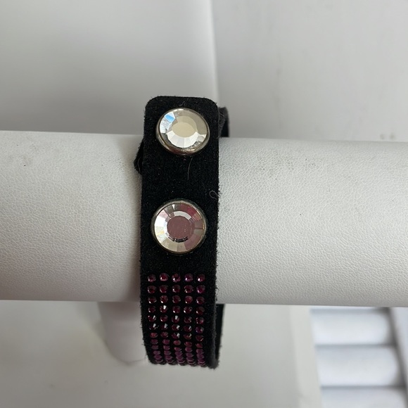 Swarovski Black and Purple Single Slake Bracelet. - Picture 6 of 7